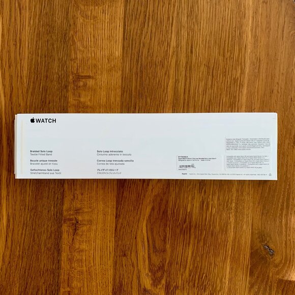 APPLE Watch Braided Solo Loop Watch Band Size 4 40mm Charcoal Black Genuine - Picture 6 of 7